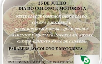 Dia do colono e motorista