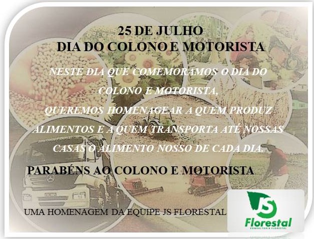 Dia do colono e motorista